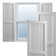 True Fit PVC Farmhouse/Flat Panel Combination Fixed Mount Shutters