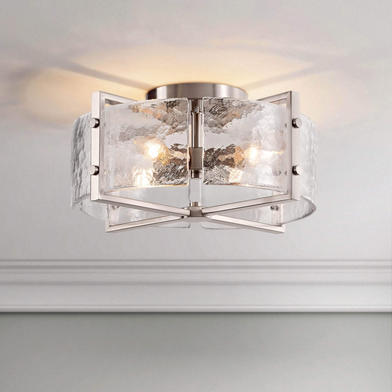 Plafonnier encastré 4 lumières Brinkmann, Antique Nickel