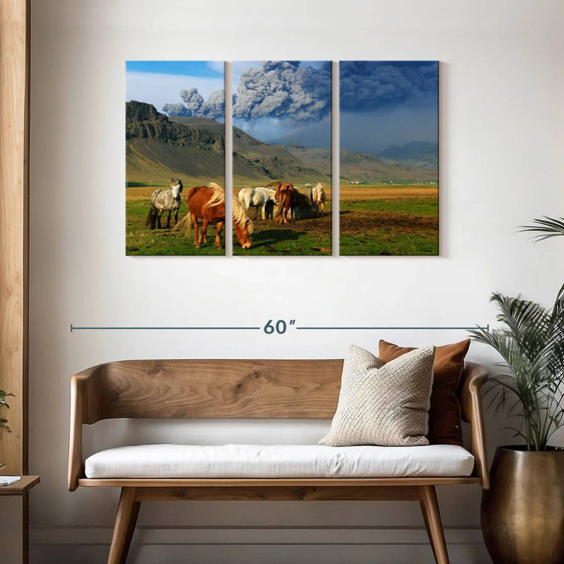 Brampt Icelandic Ponies, 28" H x 45" W