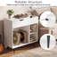 Manufactured Wood,Metal 79cm H Media Shelves-1416393789