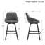 Tabouret de comptoir pivotant de 25,6 po avec structure en métal Absalom-308896214-272292295