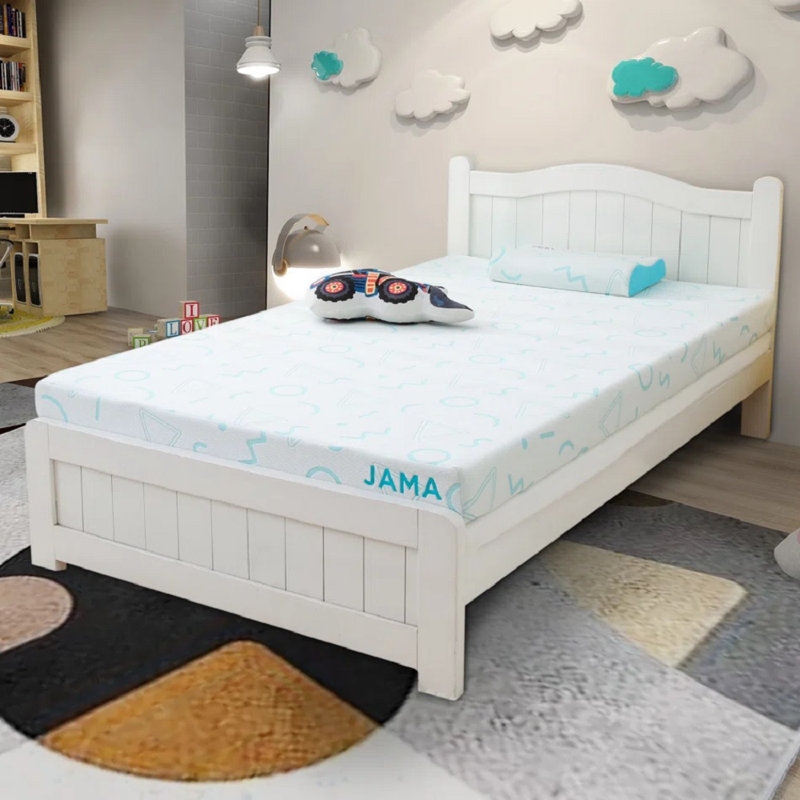 Matelas en mousse viscoélastique gélifiée pour enfants de 5 po et 7 po, Simple, Profil bas (5 po)