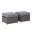 Pouf extérieur en osier Yoleth avec coussin-1376353309