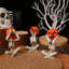 Figurine de crâne d'Halloween 3 pièces 3 pièces Figurine squelette de bébé 3,5 pouces en résine