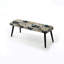Banc rembourré floral noir Truong-312880813