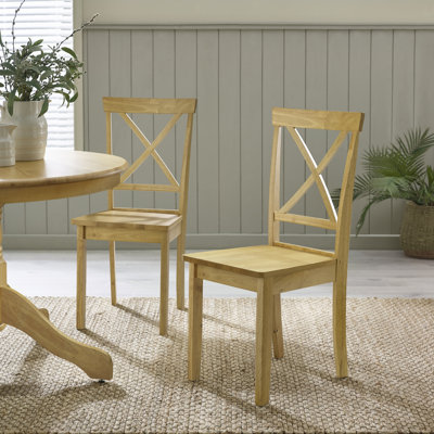 Chaises de salle à manger en bois massif Shannondale - Style campagnard rustique traditionnel