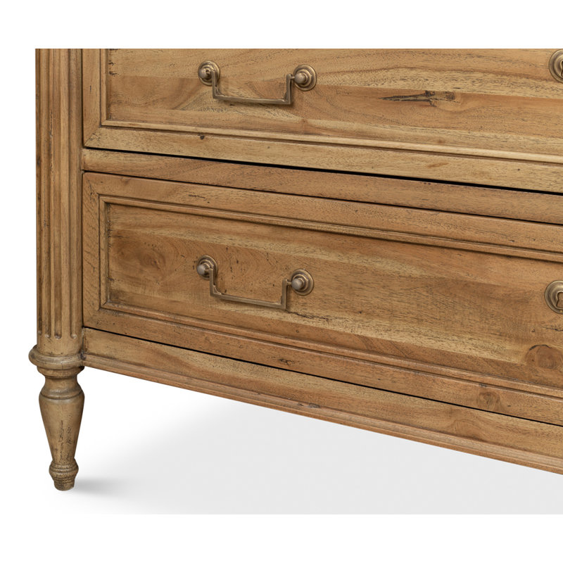 Chamberlain Solid Wood Storage Cabinet, Driftwood