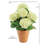 23" Artificial White Potted Hydrangea Plant