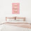 «Typographie and Quotes Stay Positive Motivational Quotes and Sayings», reproduction d'art textuel sur toile