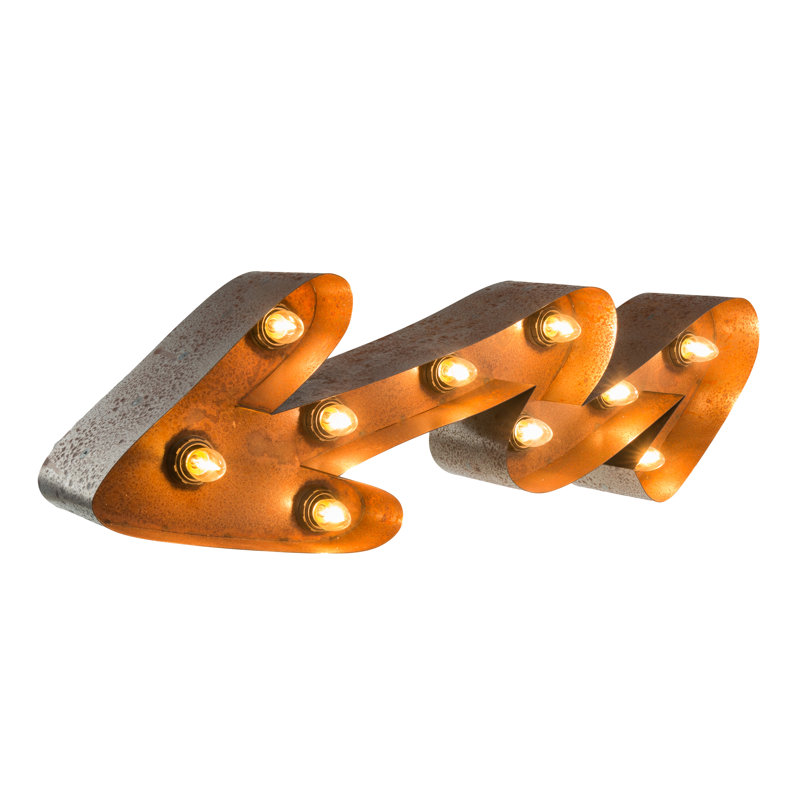 Metal Novelty Lamp, Rust