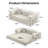 78.8'' Corduroy Convertible Sofa Bed Upholstered Sleeper Sofa with Armrest and Pillow-1147780587