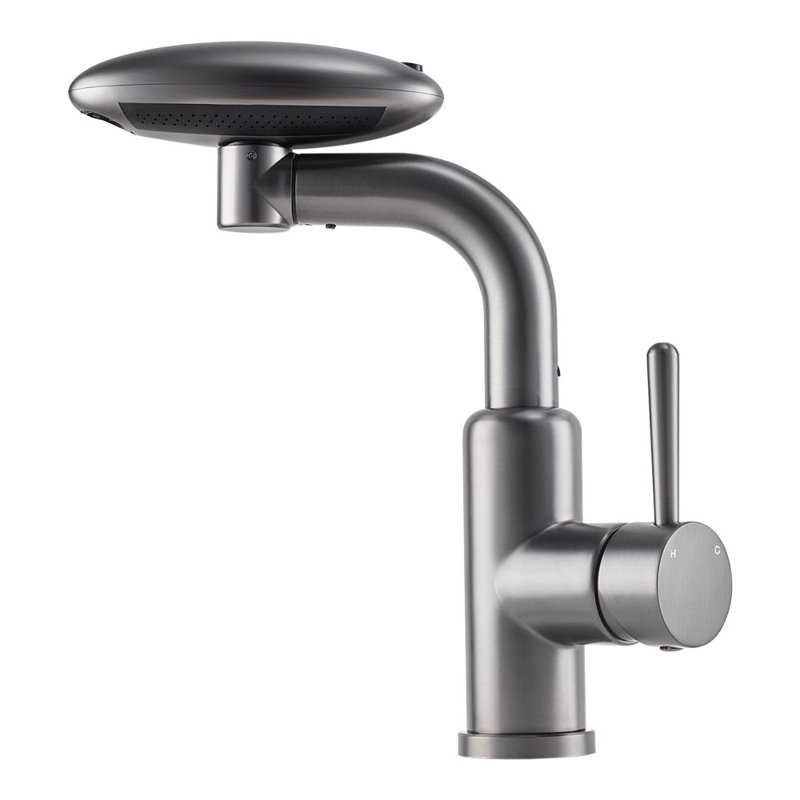 G1/2 Pull-out Sprayer Retractable Kitchen Faucet with 4 Modes
