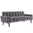 Modway Eei-2456-Gry Delve Velvet Gray, Sofa, Gray Fabri-32235738
