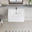 Meuble-lavabo flottant 36 po avec lavabo, meuble-lavabo mural moderne 36 po avec lavabo en résine et tiroirs à fermeture en douceur-106459504