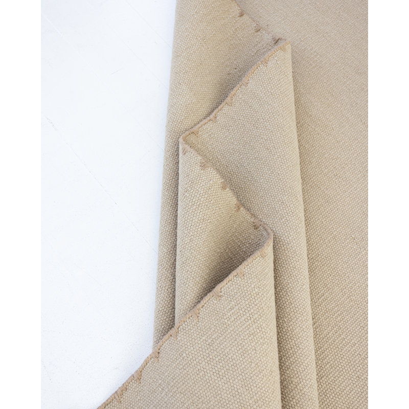 Sag Harbor Flatweave Wool Dhurrie Rug, Rectangle 12' x 15', Beige