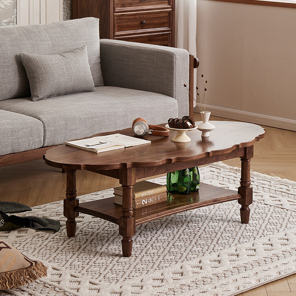 Bkoksety Scandinavian Vintage Simple Solid Wood Tea Table - Wayfair Canada