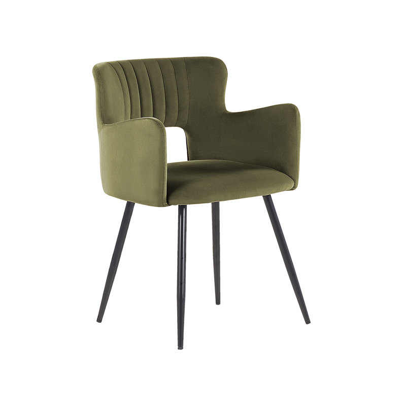 Kirssy Upholstered Dining Chair, 1, Olive Green