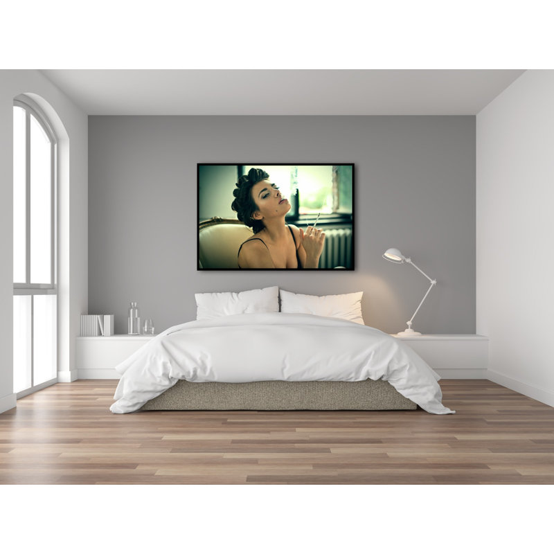 Satisfaction - Print on Plastic / Acrylic, Black Frame, 100cm H x 150cm W x 10cm D