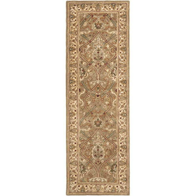 Evie Hand Tufted New Zealand Wool Oriental Rug, Runner 2'6" x 20'