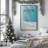36" x 24" Aspen Colorado Travel Poster Print on Canvas in a Polished Chrome Frame-105961088-105961070