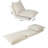 Convertible Flip Chair: Floor Sofabed With Adjustable Backrest Andpillows-Beige-1267806023