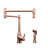 One-Handle Copper Kitchen Pot Filler Faucet with Side Spray