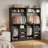 6-Drawer Shoe Cabinet With 72" Wide Closet & Dual Hanging Rods-1326358678