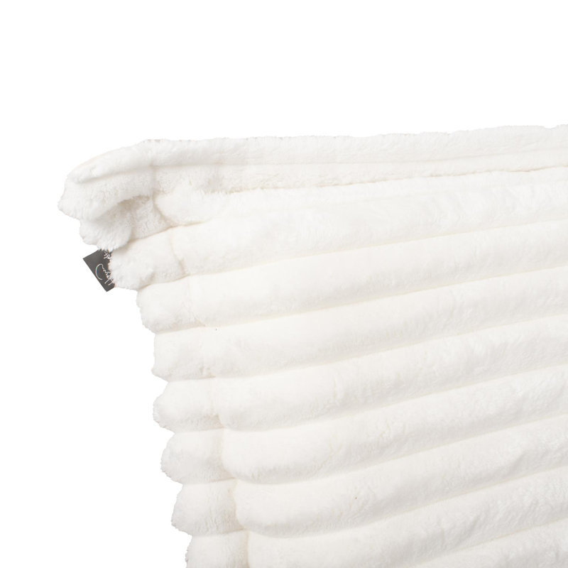 Housse de coussin Puff et coussin Shar Pei , Blanc