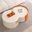 Nesting Coffee Table, Round Nesting Tables And End Tables For Small Space, Modern Side Tables With Extendable Sliding Tabletop For Living Room, Office, No Need Assembly-980037153