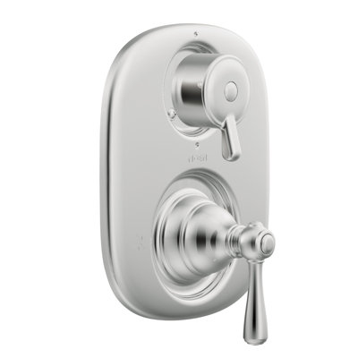 Kingsley Moentrol  Thermostatic Faucet Trim with Metal Push Button Handle