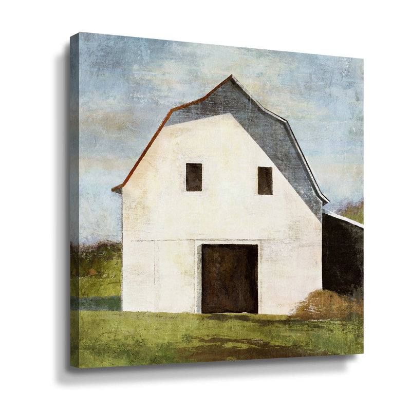 Toile tendue avec châssis Hay Barn, H 14 po x l 14 po x P 2 po, Toile tendue