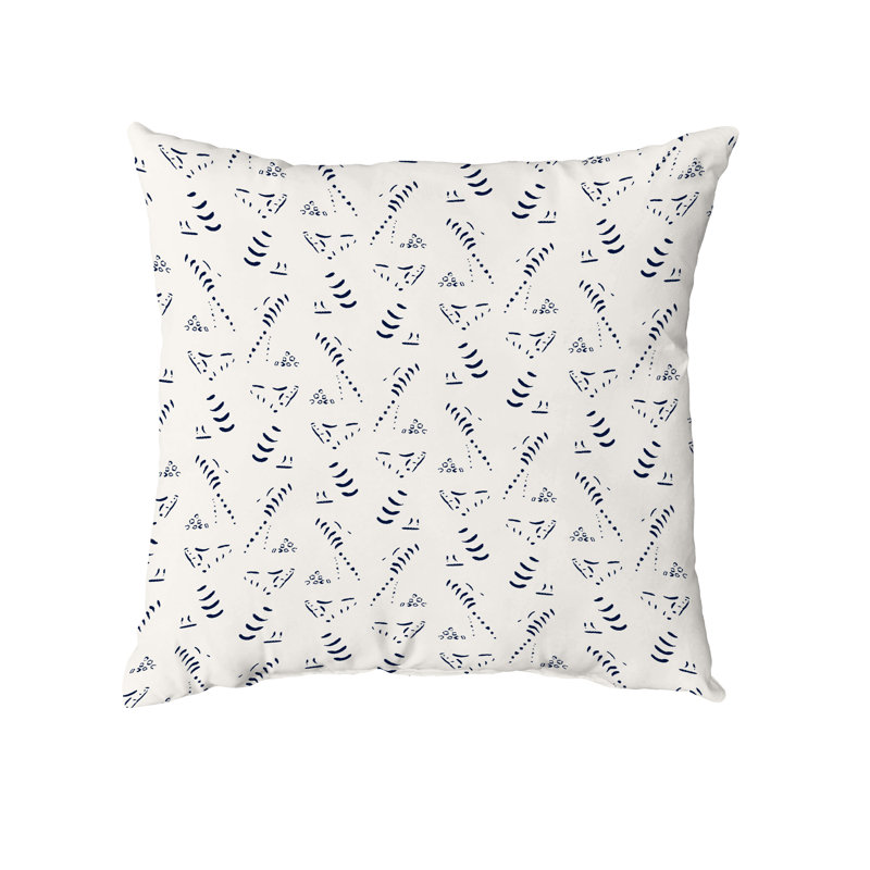 Housse de coussin carré et insert, 20 po X 20 po, Bleu marine