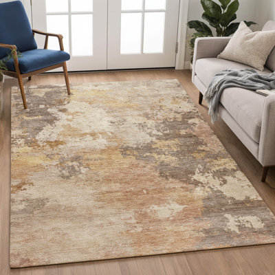 Tapis abstrait lavable à la machine de qualité supérieure Mayfield AMF2367