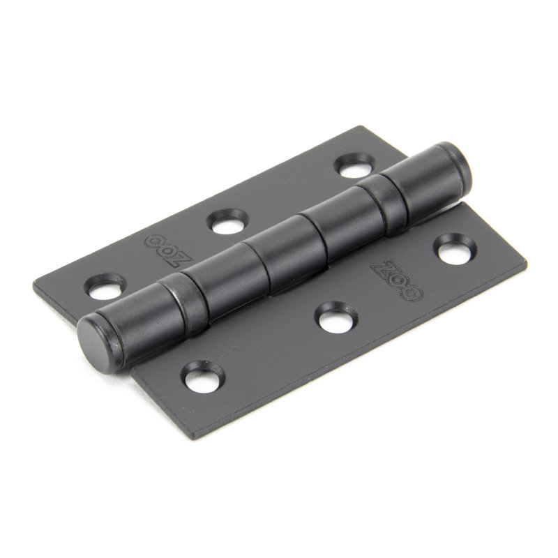 7.6cm H x 5.3cm W Butt Bearing Pair Door Hinges, Black