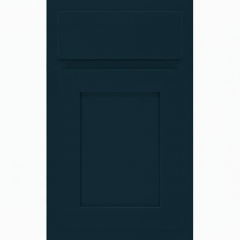 Dwelling Foundations Claredon Door Sample, Aegean, Painted Hardwood