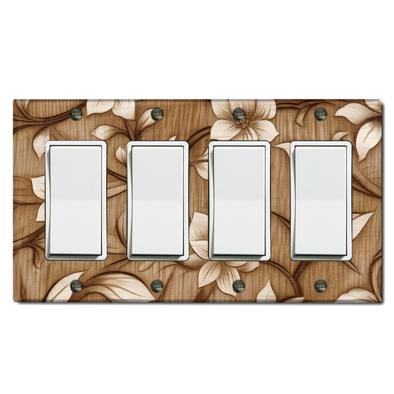 Copper Rust Patina Teal Print 4 - Gang Rocker Standard Wall Plate