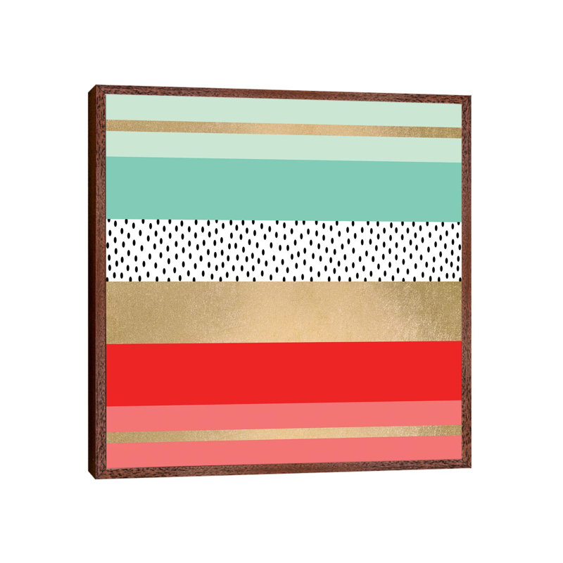 Summer Fresh - Floater Frame Print on Canvas, 66.04 cm H x 66.04 cm W, Brown Framed