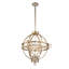 3 - Light Lantern Geometric LED Chandelier