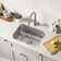 KRAUS Premier 23-inch L 16 Gauge Rectangular Undermount Single Bowl Stainless Steel Kitchen Sink