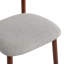 Ensemble de chaises de salle à manger rembourrées Modern 6 pièces avec dossier incurvé et structure en bois massif-275538919-275538933