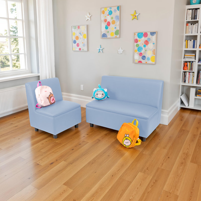 Ensemble 2 pièces modulaire et confortable Kid Comfort - bleu poudre, Bleu poudre
