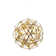 Menges 42-Light Gold Dimmable Globe LED Chandelier