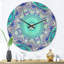 Horloge murale Wavy Curves and Circles-63617877