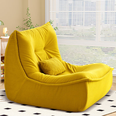 Single Lounge Chair, High-Resilience Foam And With Lumbar Pillow