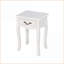Table basse blanche contemporaine avec pieds incurvés - Gain de place et amp; Vaste espace de rangement pour le salon