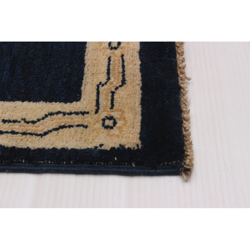 Tapis ivoire Aetna rectangulaire unique en laine 4 pi 2 po x 5 pi 11 po années 1990