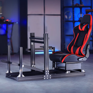 Anman Aluminum F1 Racing Simulator CockpitFit Logitech G29 Thrustmaster Ergonomic PC & Racing Game Chair