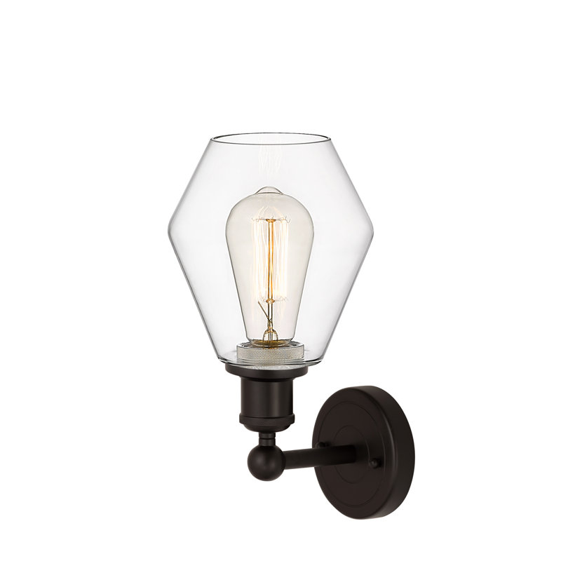 Amylea Armed Sconce, Clear, Oil Rubbed Bronze