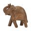 Figurine d'éléphant en bois de manguier exquise fabriquée à la main en brun naturel, parfaite pour la décoration intérieure-184759848