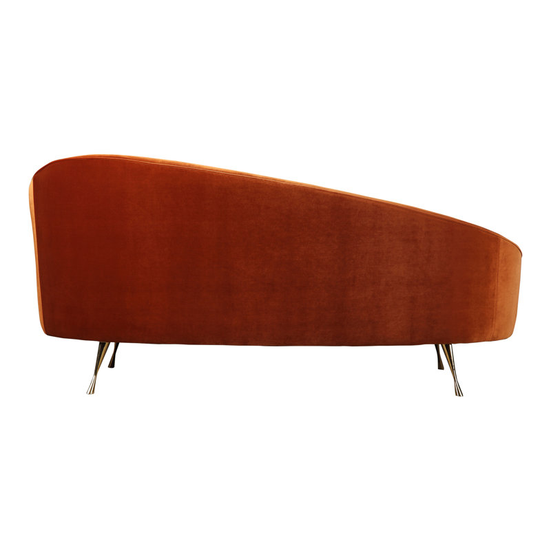 Abigail Chaise Lounge, Ember Performance Velvet